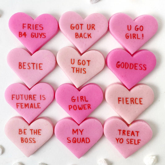 marzipops - Gourmet Marzipan Galentine's Day Candy Conversation Hearts