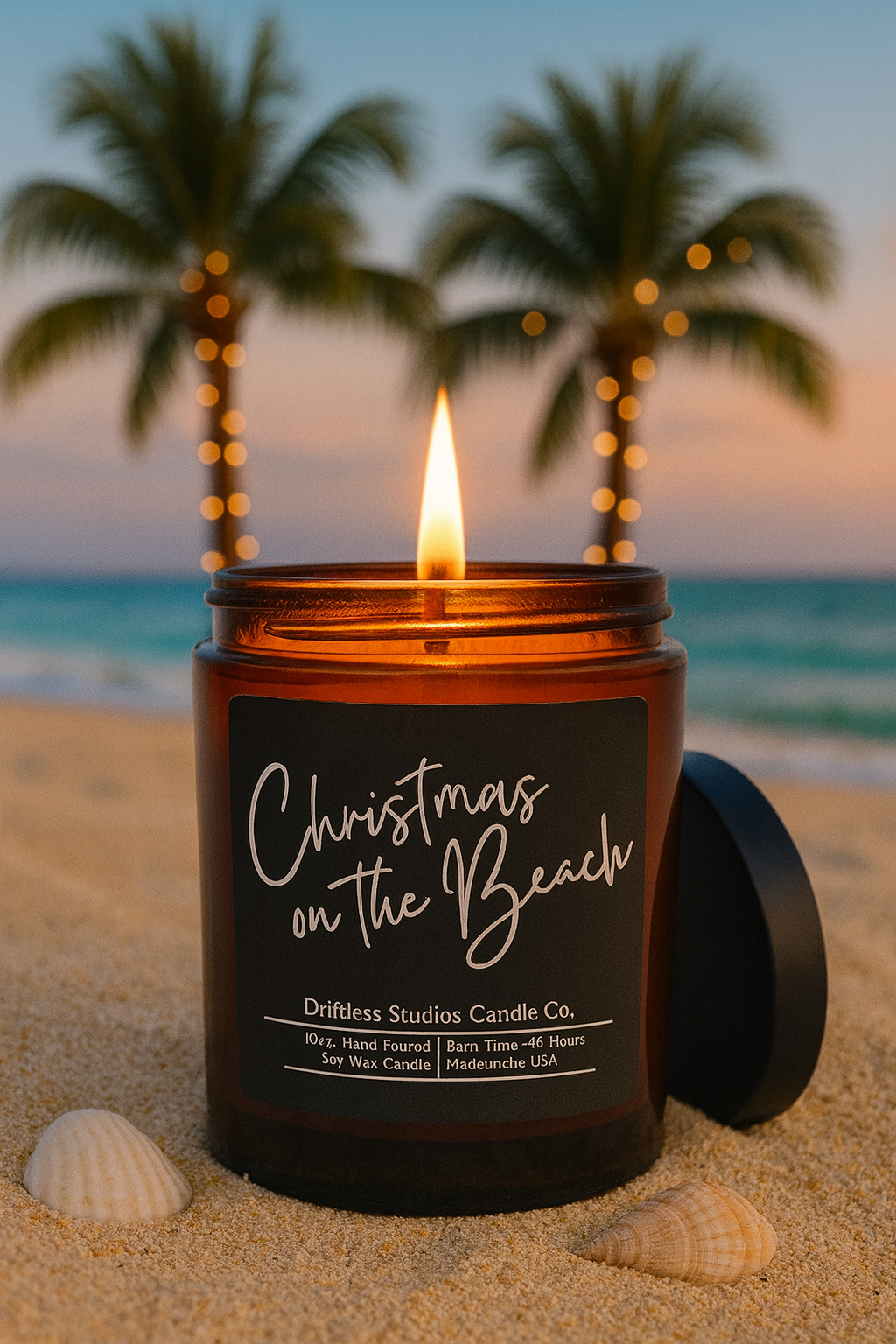 Christmas on the Beach Candle – 10 oz Soy Wax