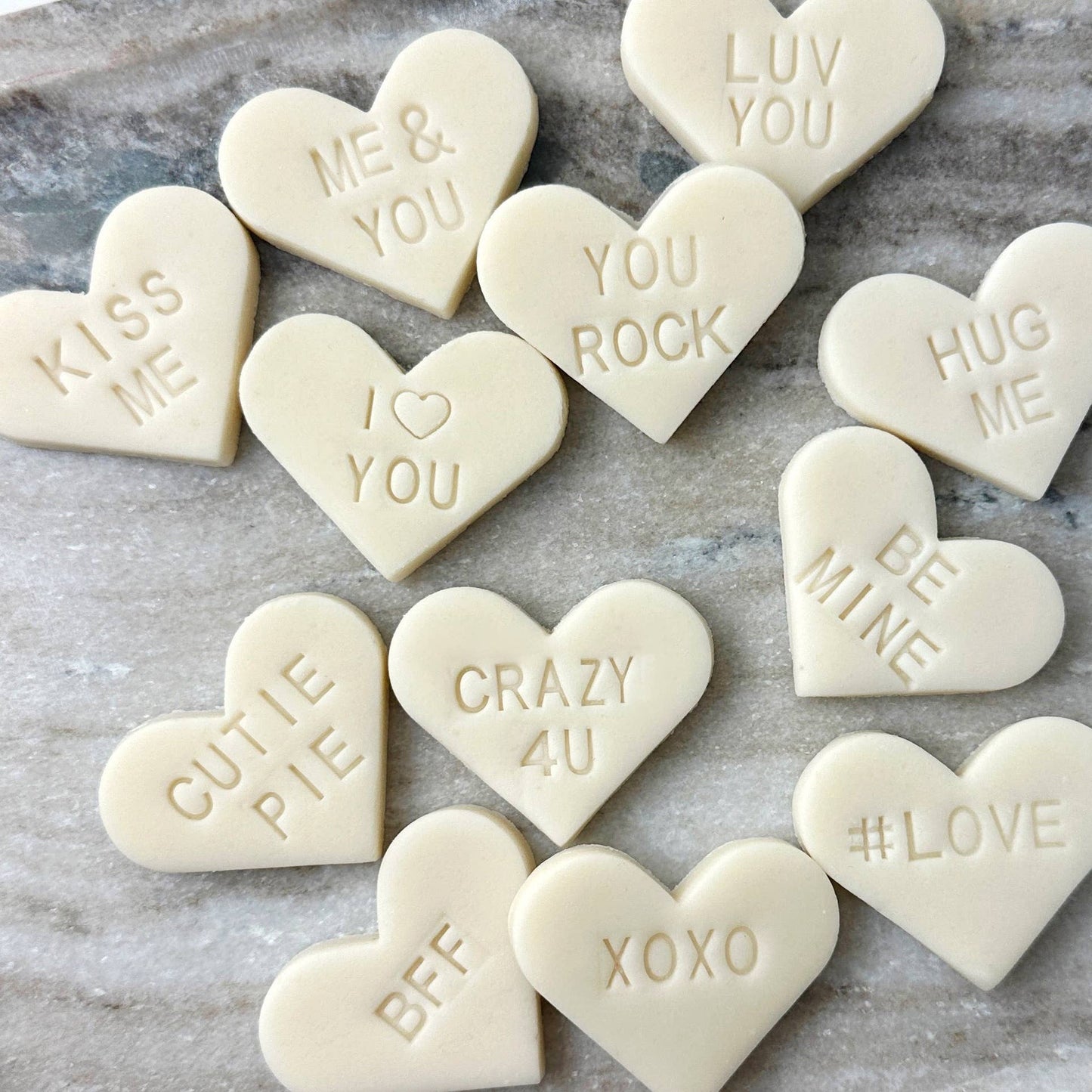 marzipops - Gourmet Marzipan Valentine's Candy Conversation Hearts