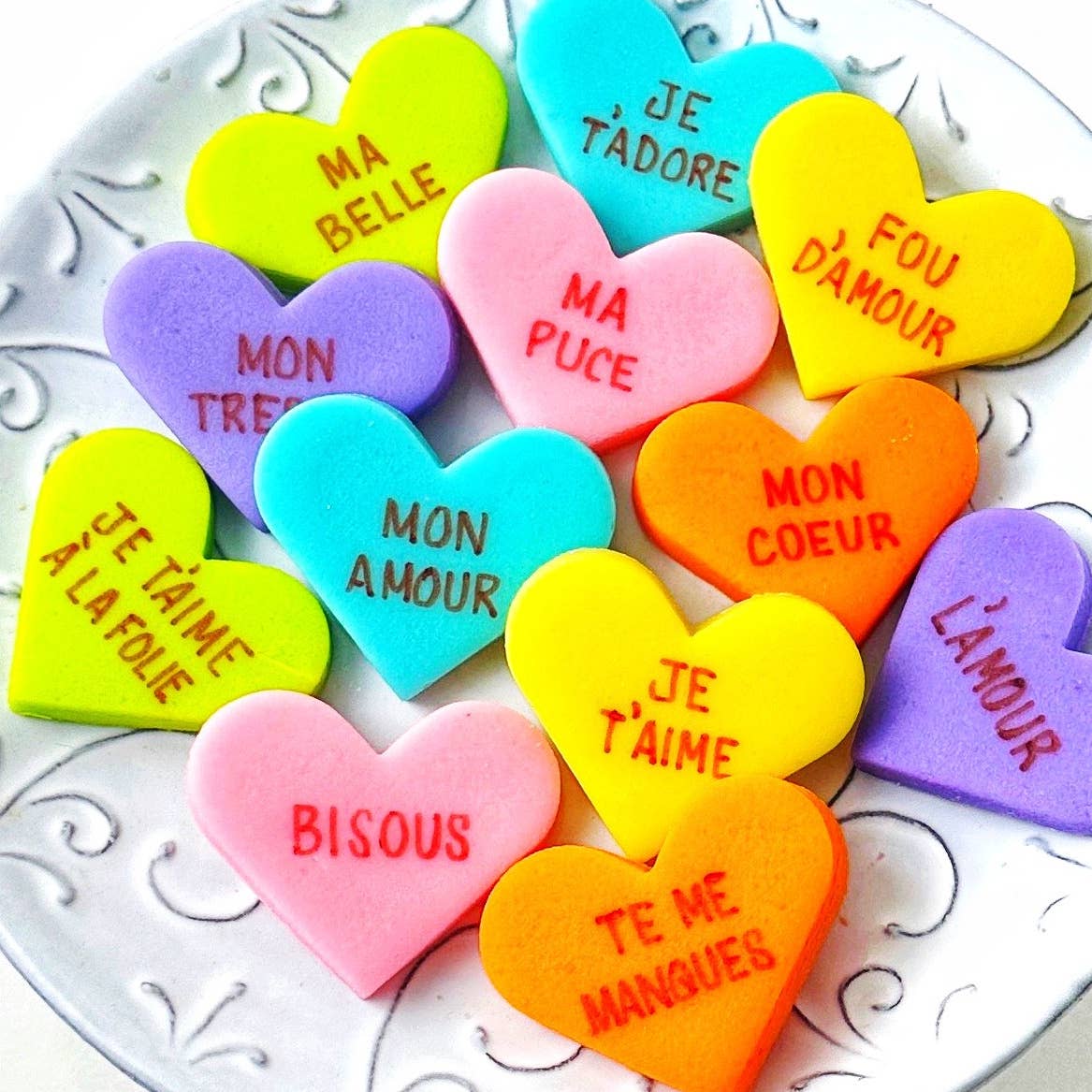 marzipops - Gourmet Marzipan Valentine's Candy Conversation Hearts