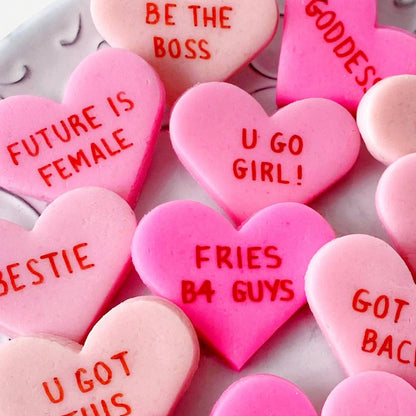marzipops - Gourmet Marzipan Galentine's Day Candy Conversation Hearts