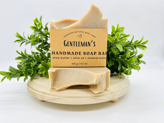 SARATOGA SOAP COMPANY - Gentleman's Handmade Soap Bar VEGAN COLD PROCESS