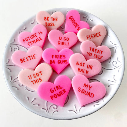 marzipops - Gourmet Marzipan Galentine's Day Candy Conversation Hearts
