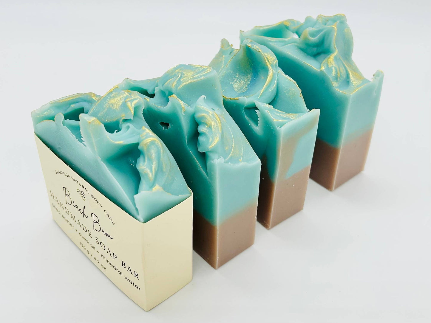SARATOGA SOAP COMPANY - Beach Bum Handmade Soap Bar VEGAN Cold Process Soap