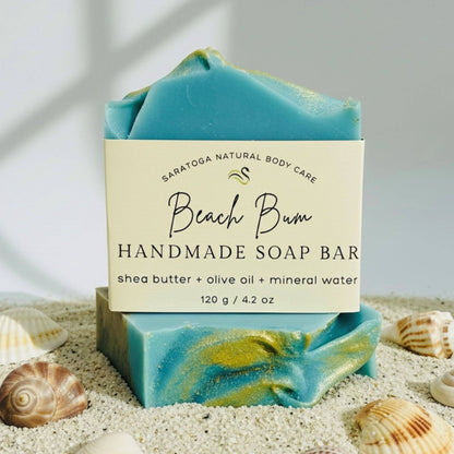 SARATOGA SOAP COMPANY - Beach Bum Handmade Soap Bar VEGAN Cold Process Soap
