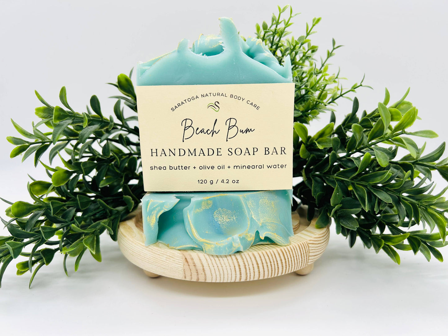 SARATOGA SOAP COMPANY - Beach Bum Handmade Soap Bar VEGAN Cold Process Soap