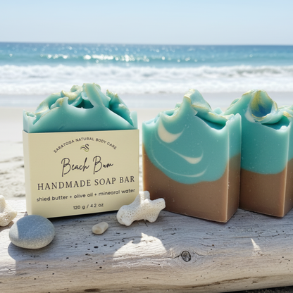 SARATOGA SOAP COMPANY - Beach Bum Handmade Soap Bar VEGAN Cold Process Soap