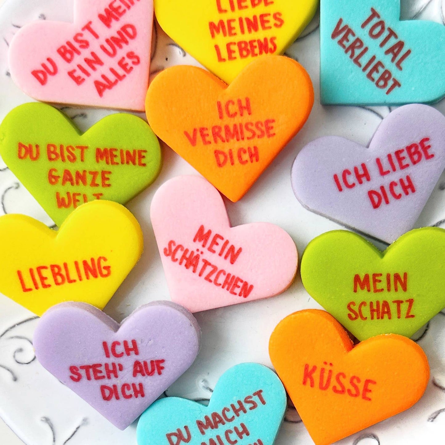 marzipops - Gourmet Marzipan Valentine's Candy Conversation Hearts