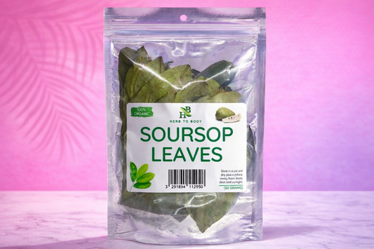 Herb To Body - Organic Soursop Leaves 50g - Dried Leaf | Hoja De Guanabana
